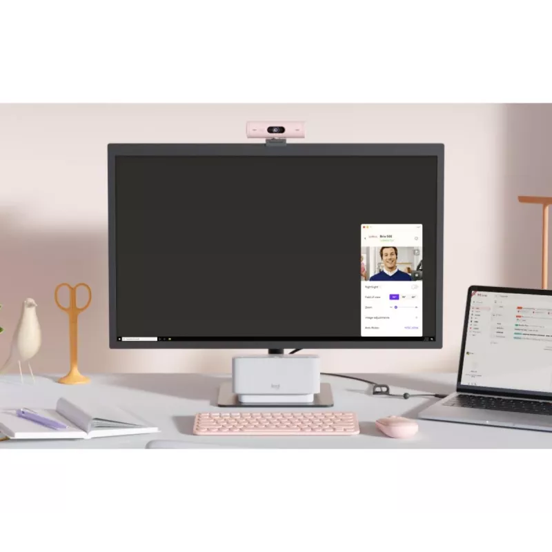 LOGITECH Brio 500 Full HD -verkkokamera rose