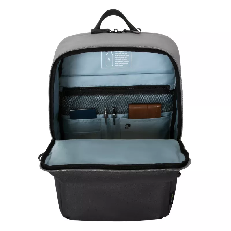 Reppu Targus Sagano 39,6 cm 15,6 tuumaa musta harmaa 2 etutaskua