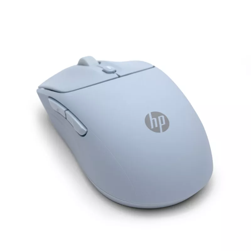 HP 400 hiljainen sininen langaton hiiri, molempikätinen, RF Wireless + Bluetooth, 6000 DPI, sininen