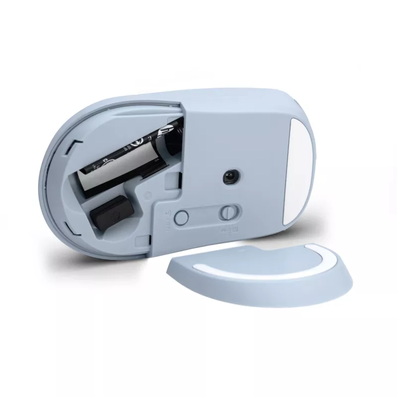 HP 400 hiljainen sininen langaton hiiri, molempikätinen, RF Wireless + Bluetooth, 6000 DPI, sininen