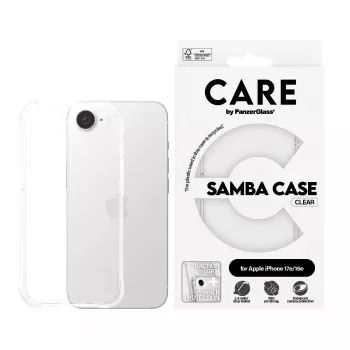 PanzerGlass CARE by -kuori muodikas kotelo Samba läpinäkyvä iPhone 16e