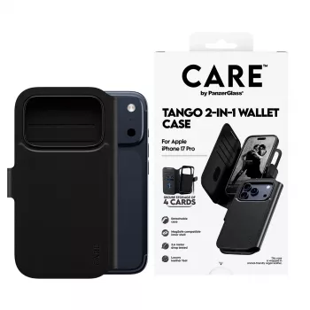 PanzerGlass CARE™ by ® Tango 2-in-1 -lompakkokotelo MagSafe-yhteensopiva iPhone 17 Pro