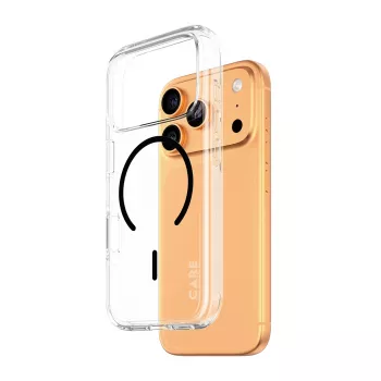 PanzerGlass CARE™ by ® Urban Explorer Case läpinäkyvä mustalla MagSafe -kotelo iPhone 17 Pro