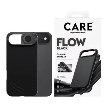 PanzerGlass CARE™ Flow Case -suojakotelo musta MagSafe-yhteensopiva iPhone Air