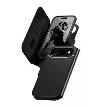 PanzerGlass CARE Tango 2-in-1 -lompakkokotelo MagSafe-yhteensopiva iPhone Air — musta