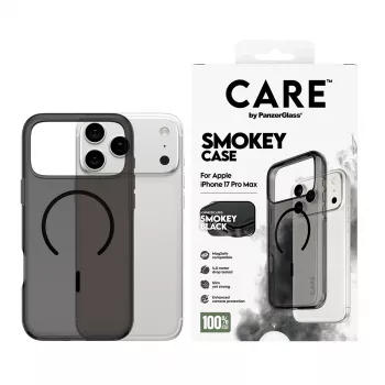 PanzerGlass CARE™ by ® Urban Explorer Case Smokey mustalla MagSafe -kotelo iPhone 17 Pro Max