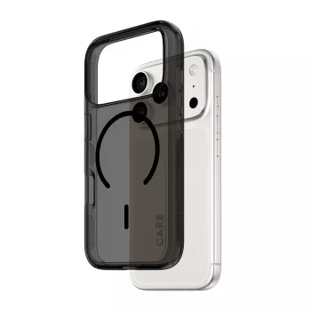 PanzerGlass CARE™ Urban Explorer Smokey mustalla MagSafe -suojakotelo iPhone 17 Pro (TPU, musta)