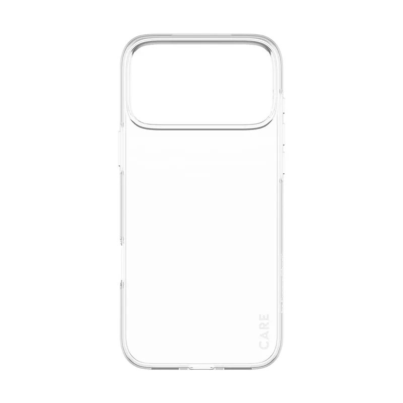 PanzerGlass CARE X-Ray -muotikotelo iPhone 17 Pro Maxille, läpinäkyvä pehmeä suojakotelo