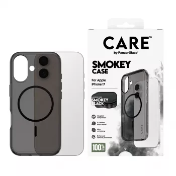 PanzerGlass CARE™ by ® Urban Explorer Case Smokey mustalla MagSafe -kotelo iPhone 17