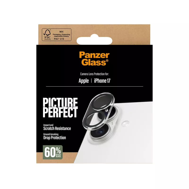 PanzerGlass ® PicturePerfect -kameran linssinsuoja iPhone 17:lle