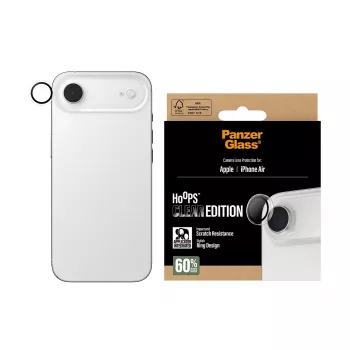 PanzerGlass Hoops -kameran linssinsuoja iPhone Air — karkaistu lasi ja silikoni, läpinäkyvä, 1 kpl