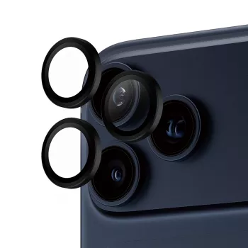 PanzerGlass ® Hoops® -kameran linssinsuoja musta iPhone 17 Pro | iPhone 17 Pro Max | iPhone 16 Pro | 16 Pro Max