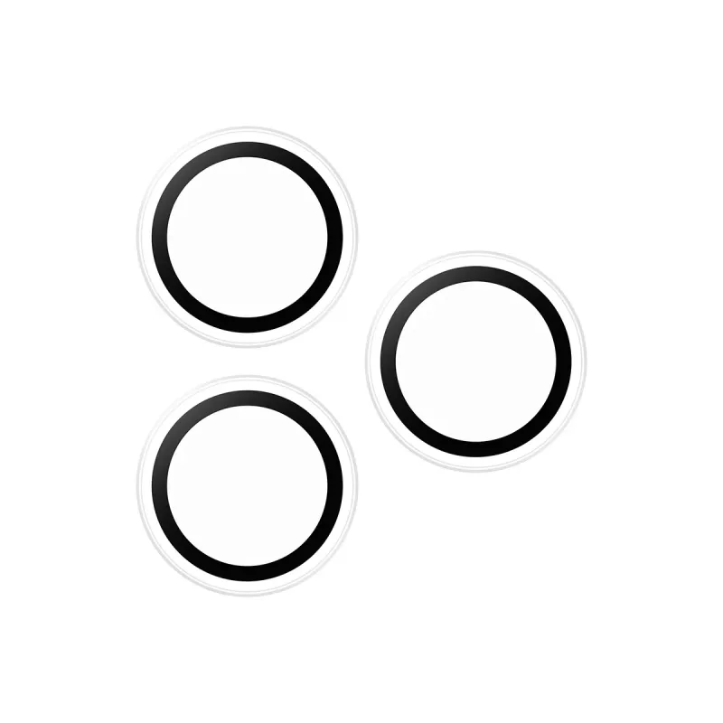 PanzerGlass Hoops -kameransuoja läpinäkyvä iPhone 17 Pro / 17 Pro Max / 16 Pro / 16 Pro Max, karkaistu lasi, silikoni, 1 kpl
