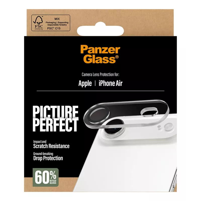 PanzerGlass -kameran linssinsuoja iPhone Air naarmuuntumaton iskunkestävä