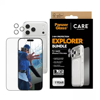 PanzerGlass ® | CARE by ® Flagship 3-in-1 Urban Explorer -paketti iPhone 17 Pro Max