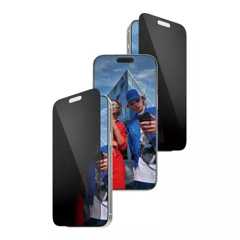 PanzerGlass 2-Way Privacy -näytönsuojus iPhone 17 Pro Max — karkaistu lasi, Ultra-Wide Fit, FASTFIT