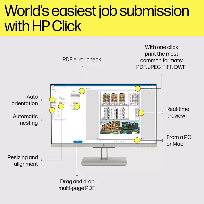 HP Designjet T2600 36-in PostScript monitoimitulostin