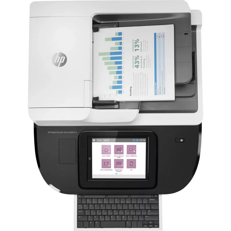HP Flow 8500 fn2 tasoskanneri & ADF-skanneri 600 x 600 DPI