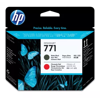 HP 771 mattamusta/kromaattinen punainen DesignJet tulostuspää