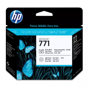 HP 771 valokuvamusta/vaaleanharmaa DesignJet tulostuspää