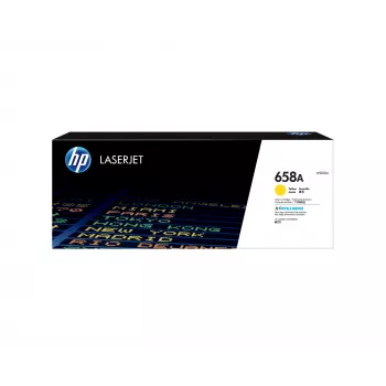 HP 658A keltainen alkuperäinen LaserJet värikasetti, 6000 sivua, keltainen, 1 kpl