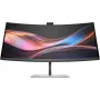 HP Series 7 Pro 34 inch WQHD neuvottelunäyttö - 734pm, 86,4 cm (34 inch), 3440 x 1440 pikseliä, Wide Quad HD, LCD, 5 ms, musta, hopea