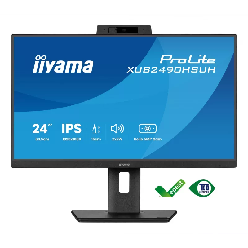 iiyama XUB2490HSUH-B2 tietokonemonitori 60,5 cm (23,8 inch) 1920 x 1080 pikseliä Full HD LED musta