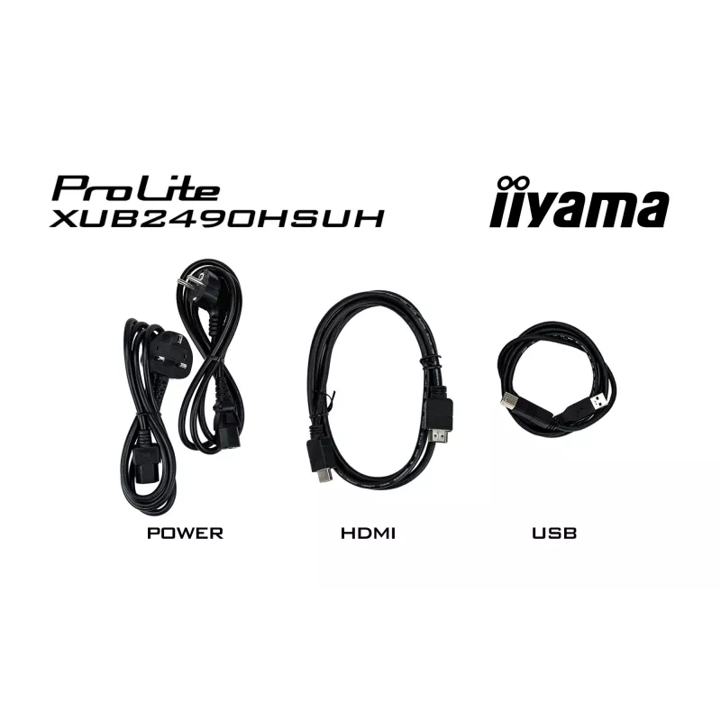 iiyama XUB2490HSUH-B2 tietokonemonitori 60,5 cm (23,8 inch) 1920 x 1080 pikseliä Full HD LED musta