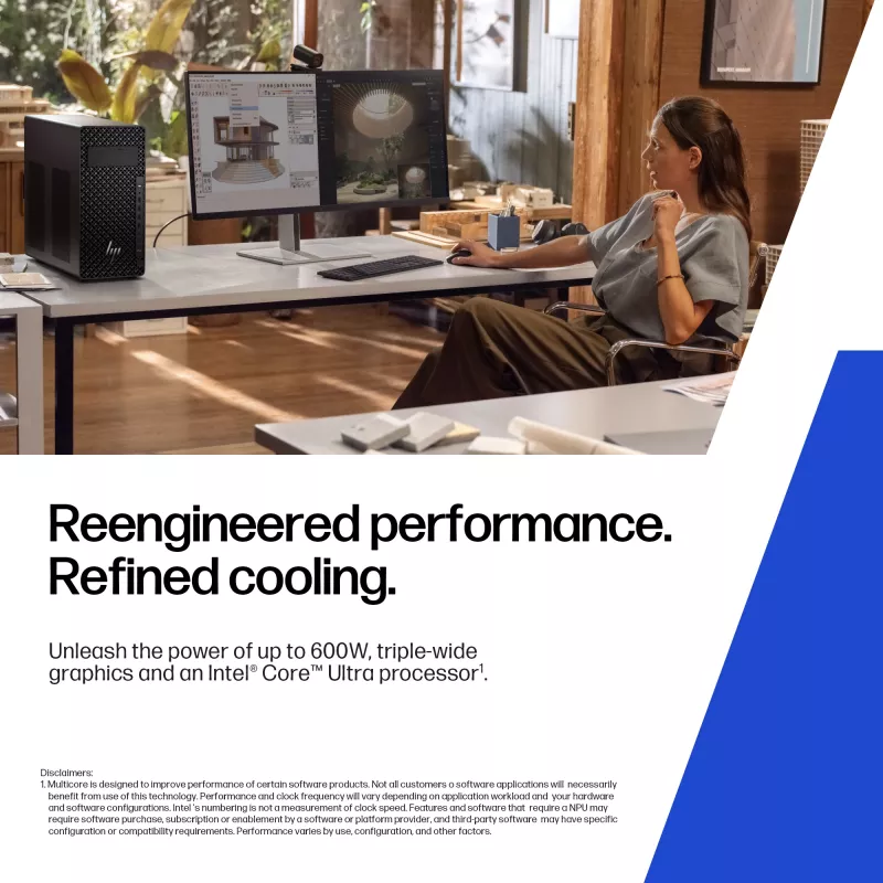 HP Z2 Tower G1i Intel Core Ultra 9 285 32 GB DDR5-SDRAM Windows 11 Pro -työasema tekoälytyöasema, tekoäly-PC