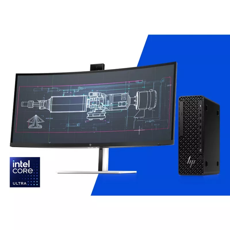 HP Z2 SFF G1i Intel Core Ultra 7 265K 32 GB DDR5-SDRAM NVIDIA RTX A400 Windows 11 Pro -työasema tekoälytyöasema, tekoäly-PC