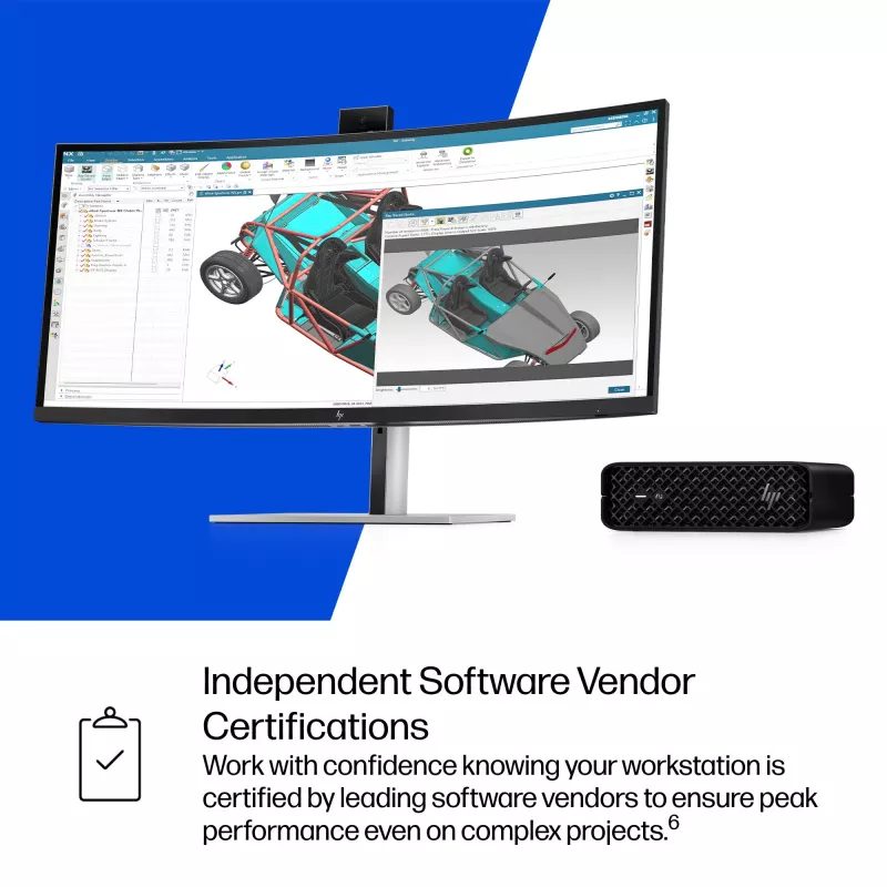 HP Z2 G1i Intel Core Ultra 7 265 32 GB DDR5-SDRAM NVIDIA RTX A400 Windows 11 Pro Mini-PC -työasema tekoälytyöasema, tekoäly-PC
