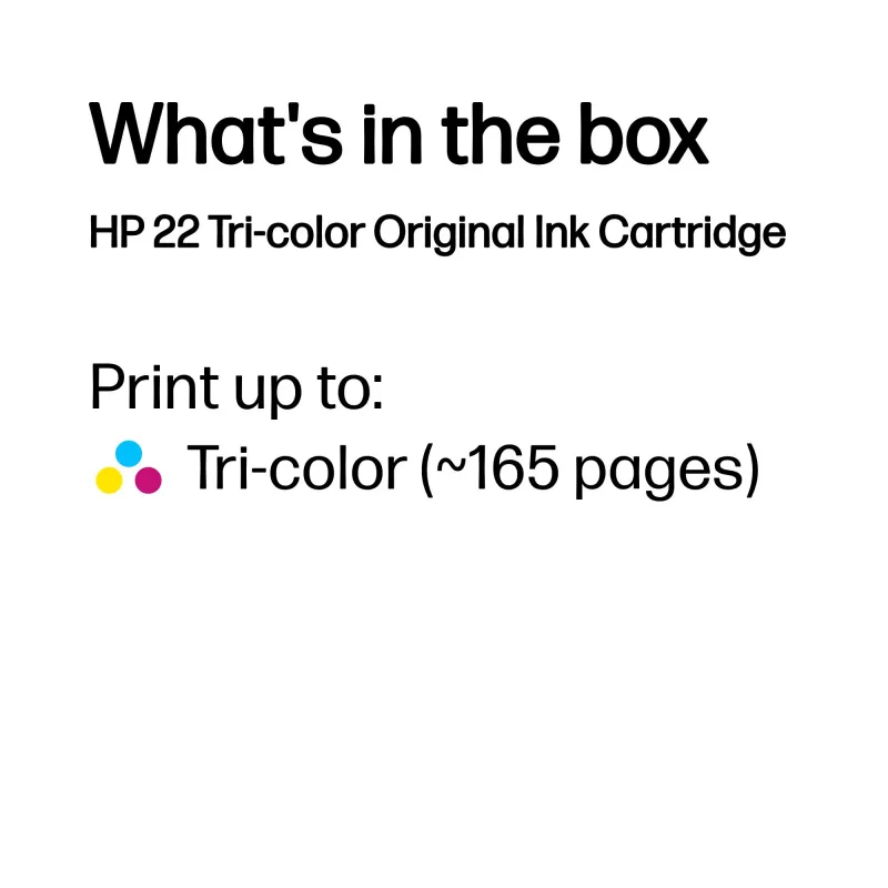HP C9352AE Color No.22 mustekasetti 5 ml