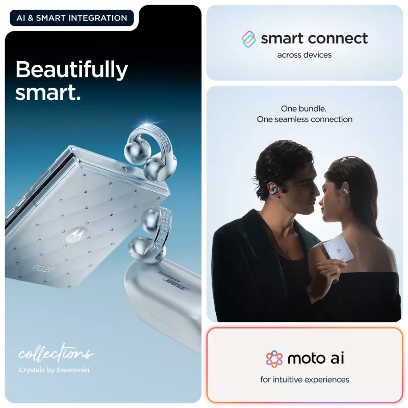 Motorola razr 60 + moto buds loop 17,5 cm (6,9 inch) Dual SIM Android 15 5G USB Type-C 8 GB 256 GB 4500 mAh sininen