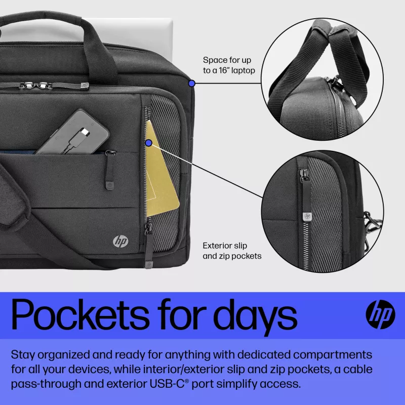 HP Renew Executive 16 tuuman kannettavatietokonelaukku, messenger-laukku