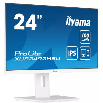 iiyama XUB2492HSU-W6 tietokonenäyttö 60,5 cm (23,8 tuumaa) 1920 x 1080 pikseliä Full HD LED valkoinen