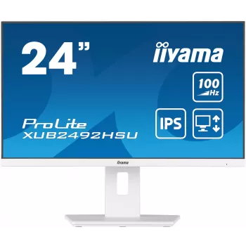 iiyama XUB2492HSU-W6 tietokonenäyttö 60,5 cm (23,8 tuumaa) 1920 x 1080 pikseliä Full HD LED valkoinen