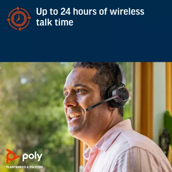 HP Poly Voyager 4320 Microsoft Teams -sertifioitu USB-A-kuulokemikrofoni + BT700-sovitin