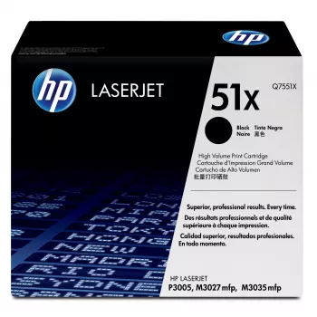 HP 51X suurikapasiteettinen musta alkuperäinen LaserJet värikasetti