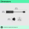 HP USB 3.0 - Gigabit RJ45 -sovitin G2, johdollinen, USB, Ethernet, musta