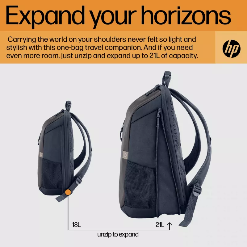 HP Travel 18 litraa 15.6 Iron harmaa kannettavan tietokoneen reppu
