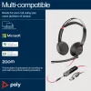 HP Poly Blackwire 5220 stereo USB-C -headset +3,5 mm liitin +USB-C/A-sovitin (monipakkaus)