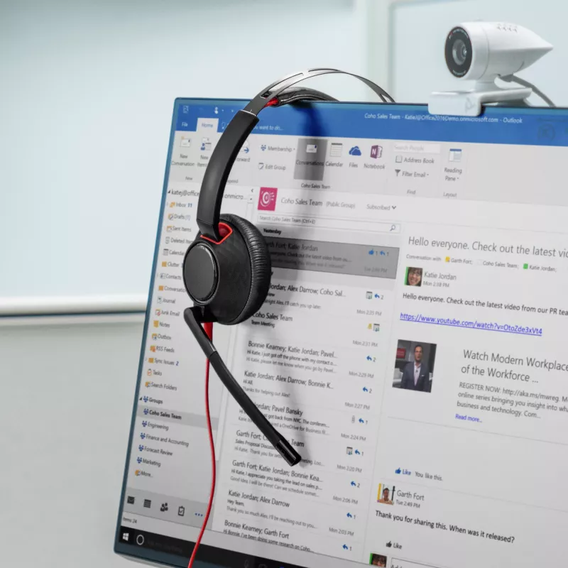 HP Poly Blackwire 5220 stereo USB-C -headset +3,5 mm liitin +USB-C/A-sovitin (monipakkaus)