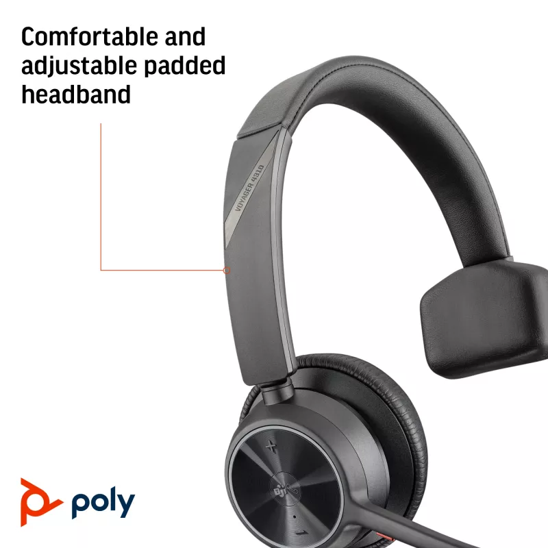 HP Poly Voyager 4310 Microsoft Teams -sertifioitu USB-C-headset + BT700-dongle