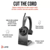 HP Poly Voyager 4310 UC mono-headset + BT700 USB-A-sovitin + latausasema