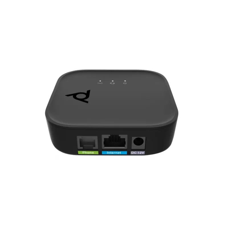HP Poly ATA 400 1FXS Voice Port VoIP-sovitin Open SIP:llä ja virtalähteellä