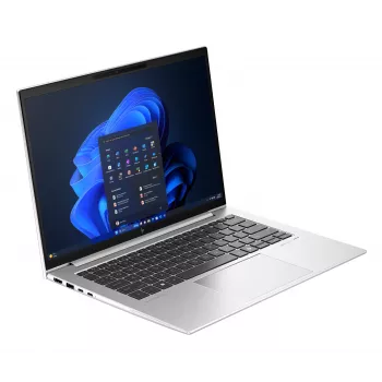 HP EliteBook 840 G11 A26Q9EA kannettava tietokone, Intel Core Ultra 7 155U vPro, 35,6 cm (14 tuumaa) WUXGA (1920 x 1200) Sure View, 16 GB DDR5 (2x8GB), 512 GB SSD, Wi-Fi 6E, 4G LTE, sormenjälkilukija, Windows 11 Pro, AI PC, saksalainen näppäimistö, hopea