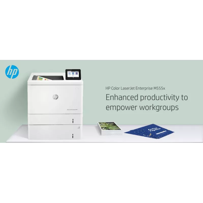 HP Color LaserJet Enterprise M555x, laser, väri, 1200 x 1200 DPI, A4, 38 ppm, kaksipuolinen tulostus