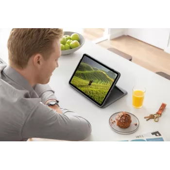 LOGITECH Folio Touch näppäimistökotelo taustavalolla ja kosketuslevyllä Oxford harmaa iPad Air (4. sukupolvi) saksalainen Qwertz