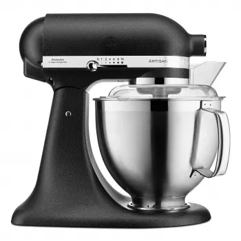 Yleiskone KITCHENAID ARTISAN 5KSM185PS — 4,8 L ruostumaton teräskulho, 300 W, 10 nopeutta, musta