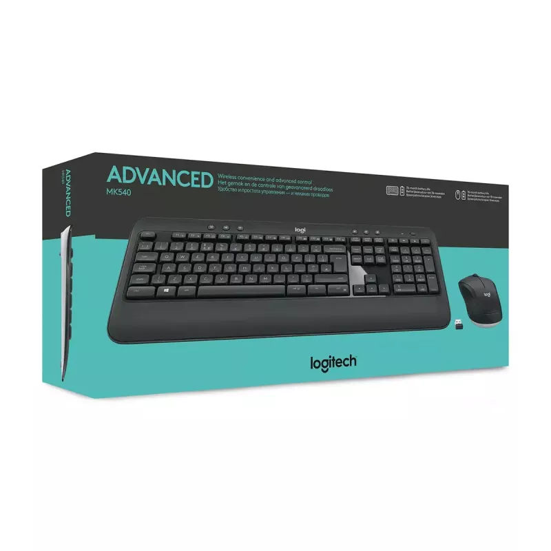 LOGITECH Mk540 Advanced langaton näppäimistö- ja hiirisarja - Azerty belgialainen